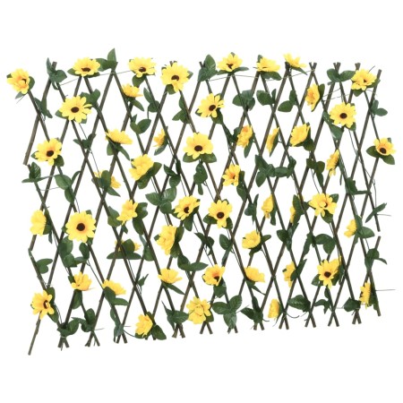 Enrejado valla expansible hiedra artificial amarillo 180x60 cm de , Paneles de vallas - Ref: Foro24-366598, Precio: 37,23 €, ...