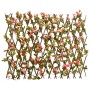 Enrejado valla expansible de hiedra artificial rosa 180x60 cm de , Paneles de vallas - Ref: Foro24-366578, Precio: 56,43 €, D...