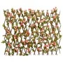 Enrejado valla expansible de hiedra artificial rosa 180x60 cm de , Paneles de vallas - Ref: Foro24-366578, Precio: 46,74 €, D...