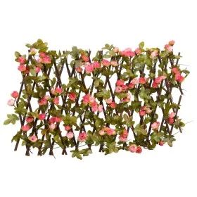 Enrejado valla expansible de hiedra artificial rosa 180x20 cm de , Paneles de vallas - Ref: Foro24-366576, Precio: 25,36 €, D...