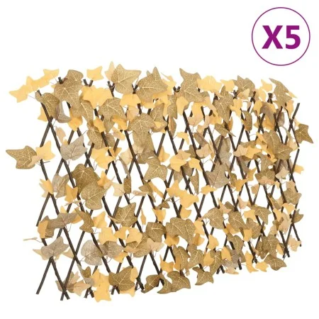 Enrejado expansible de arce artificial naranja 5 uds 180x60 cm de , Paneles de vallas - Ref: Foro24-366595, Precio: 89,41 €, ...