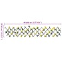Enrejado expansible hiedra artificial amarillo 5 uds 180x20 cm de , Paneles de vallas - Ref: Foro24-366597, Precio: 56,20 €, ...