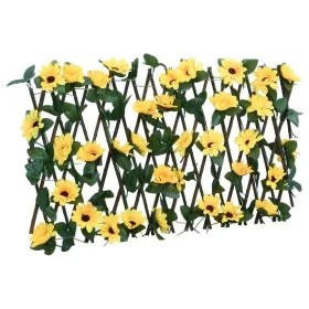 Expandable fence trellis artificial ivy yellow 180x20 cm by , fence panels - Ref: Foro24-366596, Price: 20,19 €, Discount: %
