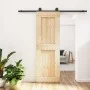 Puerta corredera con herrajes madera maciza de pino 70x210 cm by , Doors - Ref: Foro24-3203070, Price: 175,61 €, Discount: %