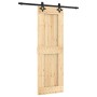 Puerta corredera con herrajes madera maciza de pino 70x210 cm de , Puertas - Ref: Foro24-3203128, Precio: 170,59 €, Descuento: %