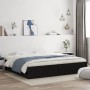 Estructura cama con cajones madera ingeniería negra 160x200 cm de , Camas y somieres - Ref: Foro24-3207260, Precio: 202,92 €,...