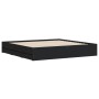 Estructura cama con cajones madera ingeniería negra 160x200 cm de , Camas y somieres - Ref: Foro24-3207260, Precio: 202,92 €,...