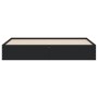 Estructura cama con cajones madera ingeniería negra 160x200 cm de , Camas y somieres - Ref: Foro24-3207260, Precio: 202,92 €,...
