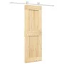 Schiebetür mit Beschlägen aus massivem Kiefernholz, 70 x 210 cm von , Türen - Ref: Foro24-3203090, Preis: 185,32 €, Rabatt: %