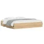 Cama con cajones madera ingeniería roble Sonoma 160x200 cm de , Camas y somieres - Ref: Foro24-3207261, Precio: 207,48 €, Des...