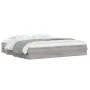 Cama con cajones madera ingeniería gris Sonoma 160x200 cm de , Camas y somieres - Ref: Foro24-3207264, Precio: 168,66 €, Desc...