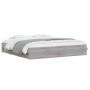 Cama con cajones madera ingeniería gris Sonoma 160x200 cm de , Camas y somieres - Ref: Foro24-3207264, Precio: 170,80 €, Desc...