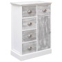 Aparador con 10 cajones madera gris 113x30x79 cm de vidaXL, Aparadores - Ref: Foro24-284173, Precio: 260,94 €, Descuento: %