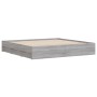 Cama con cajones madera ingeniería gris Sonoma 160x200 cm de , Camas y somieres - Ref: Foro24-3207264, Precio: 170,80 €, Desc...