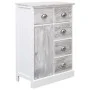 Aparador con 10 cajones madera gris 113x30x79 cm de vidaXL, Aparadores - Ref: Foro24-284173, Precio: 257,46 €, Descuento: %
