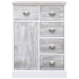 Aparador con 10 cajones madera gris 113x30x79 cm de vidaXL, Aparadores - Ref: Foro24-284173, Precio: 260,94 €, Descuento: %