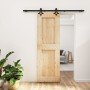 Puerta corredera con herrajes madera maciza de pino 70x210 cm de , Puertas - Ref: Foro24-3203145, Precio: 172,79 €, Descuento: %