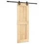 Puerta corredera con herrajes madera maciza de pino 70x210 cm de , Puertas - Ref: Foro24-3203145, Precio: 169,45 €, Descuento: %