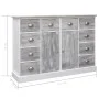 Aparador con 10 cajones madera gris 113x30x79 cm de vidaXL, Aparadores - Ref: Foro24-284173, Precio: 257,46 €, Descuento: %
