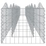 Arriate de gaviones forma arco hierro galvanizado 800x50x50 cm de , Maceteros y jardineras - Ref: Foro24-153545, Precio: 190,...