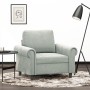 Sillón de terciopelo gris claro 60 cm de , Sofás - Ref: Foro24-359509, Precio: 171,34 €, Descuento: %