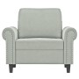 Sillón de terciopelo gris claro 60 cm de , Sofás - Ref: Foro24-359509, Precio: 171,34 €, Descuento: %