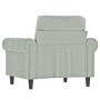 Sillón de terciopelo gris claro 60 cm de , Sofás - Ref: Foro24-359509, Precio: 171,34 €, Descuento: %