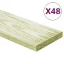 Tablas para terraza 48 uds madera de pino impregnada 5,76 m² 1m de , Suelos y moquetas - Ref: Foro24-3107770, Precio: 247,03 ...