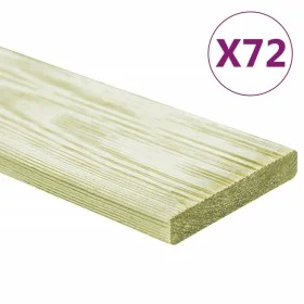 Tablas para terraza 72 uds madera de pino impregnada 8,64 m² 1m de , Suelos y moquetas - Ref: Foro24-3107772, Precio: 414,74 ...