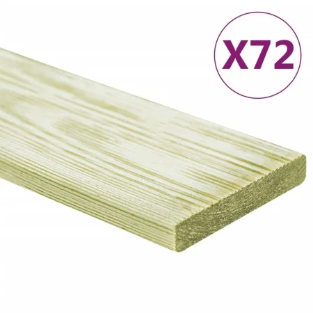 Tablas para terraza 72 uds madera de pino impregnada 8,64 m² 1m de , Suelos y moquetas - Ref: Foro24-3107772, Precio: 414,74 ...