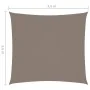 Toldo de vela cuadrado tela Oxford gris taupe 3,6x3,6 m de , Sombrillas - Ref: Foro24-135413, Precio: 52,13 €, Descuento: %