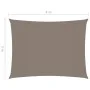 Toldo de vela rectangular tela Oxford gris taupe 3x4 m de , Sombrillas - Ref: Foro24-135430, Precio: 43,14 €, Descuento: %