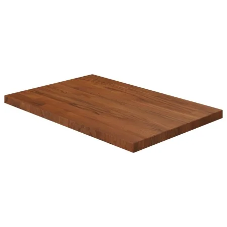 Encimera baño madera maciza tratada marrón oscuro 60x40x2,5 cm de , Encimeras - Ref: Foro24-343054, Precio: 51,73 €, Descuent...