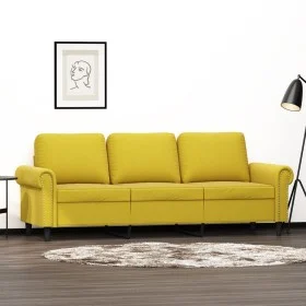 Sofá de 3 plazas terciopelo amarillo 180 cm de , Sofás - Ref: Foro24-359545, Precio: 274,90 €, Descuento: %