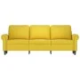 3-seater yellow velvet sofa 180 cm by , Sofas - Ref: Foro24-359545, Price: 274,90 €, Discount: %