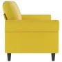 3-seater yellow velvet sofa 180 cm by , Sofas - Ref: Foro24-359545, Price: 274,90 €, Discount: %