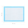 Empapadores para mascota 400 unidades 45x33 cm textil no tejido de vidaXL, Empapadores para mascotas - Ref: Foro24-170756, Pr...
