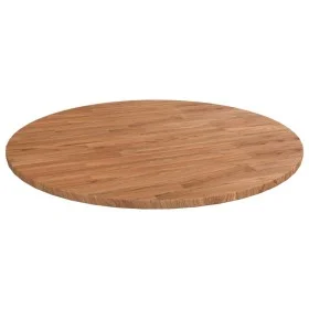 Round light brown oak wood table top Ø90x1.5 cm by , Table tops - Ref: Foro24-342964, Price: 107,73 €, Discount: %