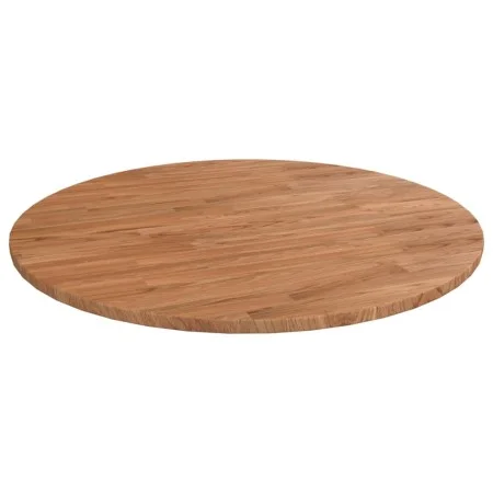 Round light brown oak wood table top Ø90x1.5 cm by , Table tops - Ref: Foro24-342964, Price: 107,73 €, Discount: %