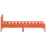 Estructura cama con cabecero madera pino marrón cera 90x190 cm de , Camas y somieres - Ref: Foro24-842625, Precio: 93,88 €, D...