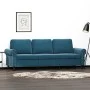 Sofá de 3 plazas terciopelo azul 180 cm de , Sofás - Ref: Foro24-359548, Precio: 310,72 €, Descuento: %