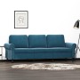 Sofá de 3 plazas terciopelo azul 180 cm de , Sofás - Ref: Foro24-359548, Precio: 313,35 €, Descuento: %