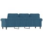 Sofá de 3 plazas terciopelo azul 180 cm de , Sofás - Ref: Foro24-359548, Precio: 313,35 €, Descuento: %