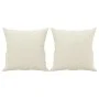 Sofá de 3 plazas con cojines terciopelo color crema 180 cm de , Sofás - Ref: Foro24-3200963, Precio: 334,37 €, Descuento: %