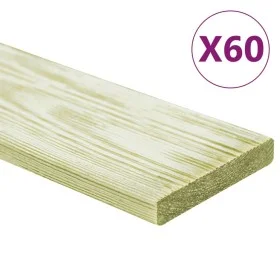 Terrassendielen 60 Stück imprägniertes Kiefernholz 7,2 m² 1m von , Böden und Teppiche - Ref: Foro24-3107771, Preis: 376,84 €,...