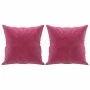 Sofá de 3 plazas con cojines terciopelo rojo tinto 180 cm de , Sofás - Ref: Foro24-3200959, Precio: 309,81 €, Descuento: %
