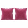 Sofá de 3 plazas con cojines terciopelo rojo tinto 180 cm de , Sofás - Ref: Foro24-3200959, Precio: 314,70 €, Descuento: %