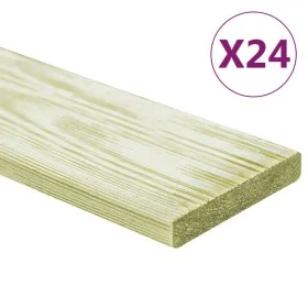 Terrace tables 24 units pine wood impregnated 2.88 m² 1m by , Floors and carpets - Ref: Foro24-3107768, Price: 125,27 €, Disc...