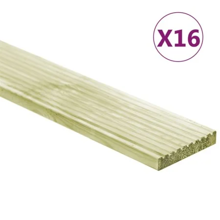 Terrace tables 16 units pine wood impregnated 2.32 m² 1m by , Floors and carpets - Ref: Foro24-3107763, Price: 124,44 €, Disc...