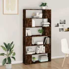 Regal/Raumteiler aus geräucherter Eiche 100x24x188 cm von , Bücherregale und Regale - Ref: Foro24-3187603, Preis: 105,39 €, R...